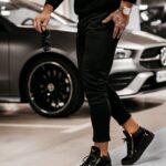 Spodnie męskie chinosy Zat Ola Voga czarne