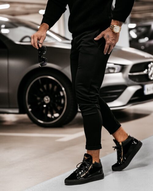 Spodnie męskie chinosy Zat Ola Voga czarne