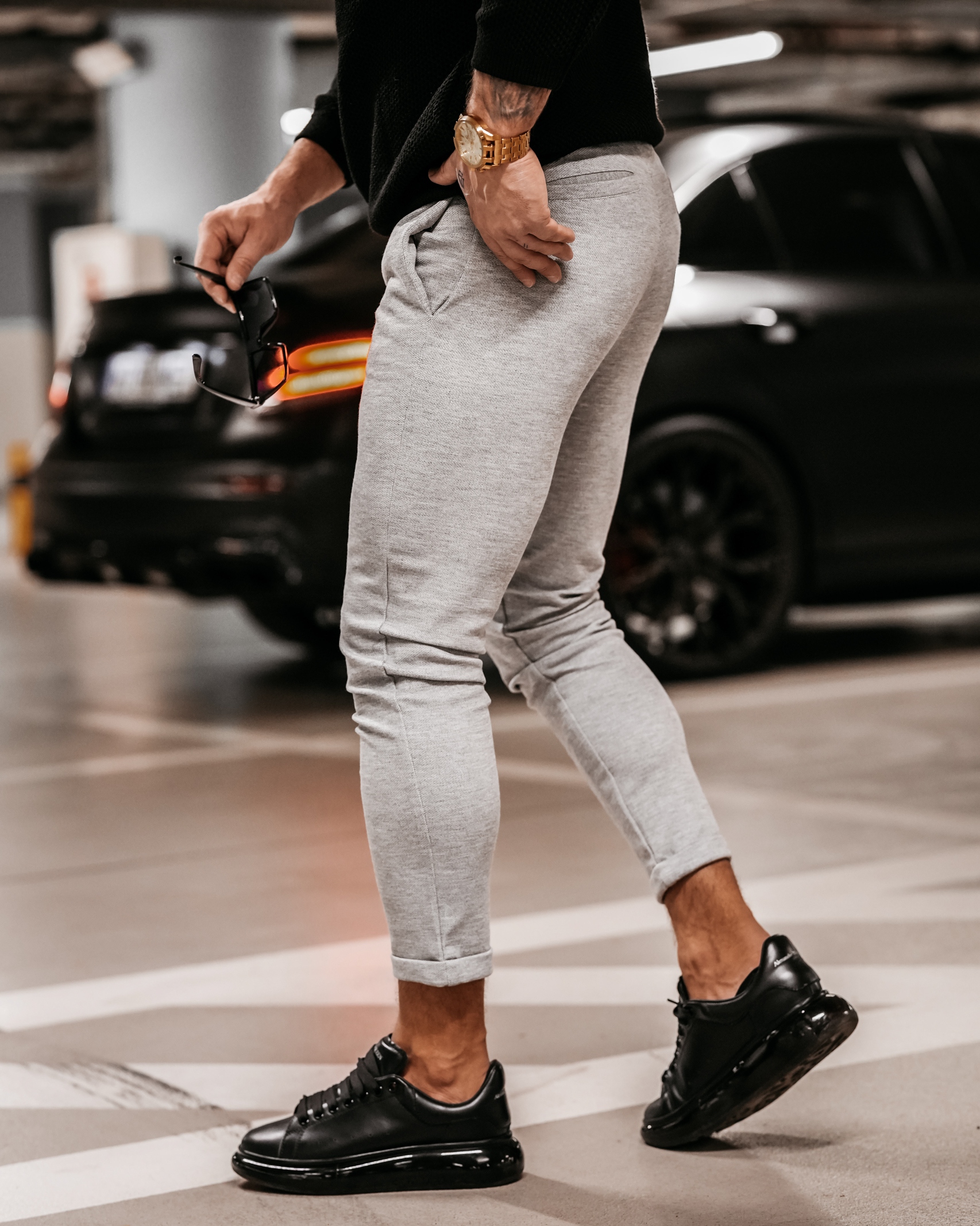 Spodnie męskie chinosy Zat Ola Voga szare Spodnie męskie chinosy Zat Ola Voga szare