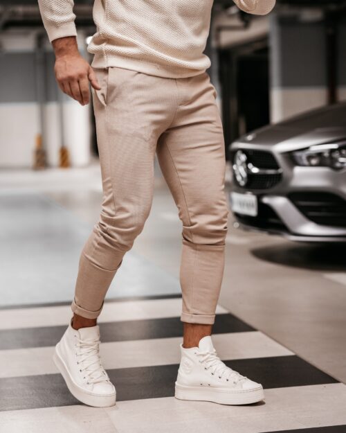 Spodnie męskie chinosy Zat Ola Voga beżowe