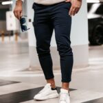 Spodnie męskie chinosy Zat Ola Voga granatowe