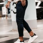 Spodnie męskie chinosy Zat Ola Voga granatowe