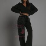 Komplet dresowy 3-częściowy Szafi dekatyzowany szary