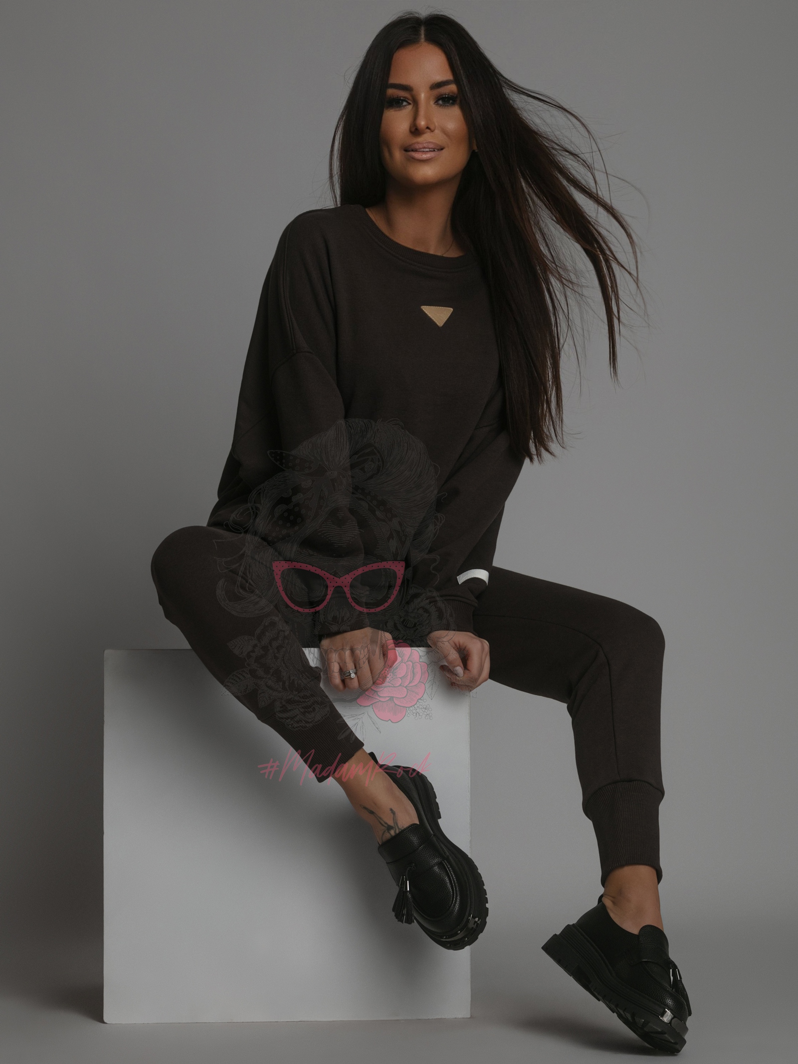 Komplet dresowy Laki Forgo brązowy