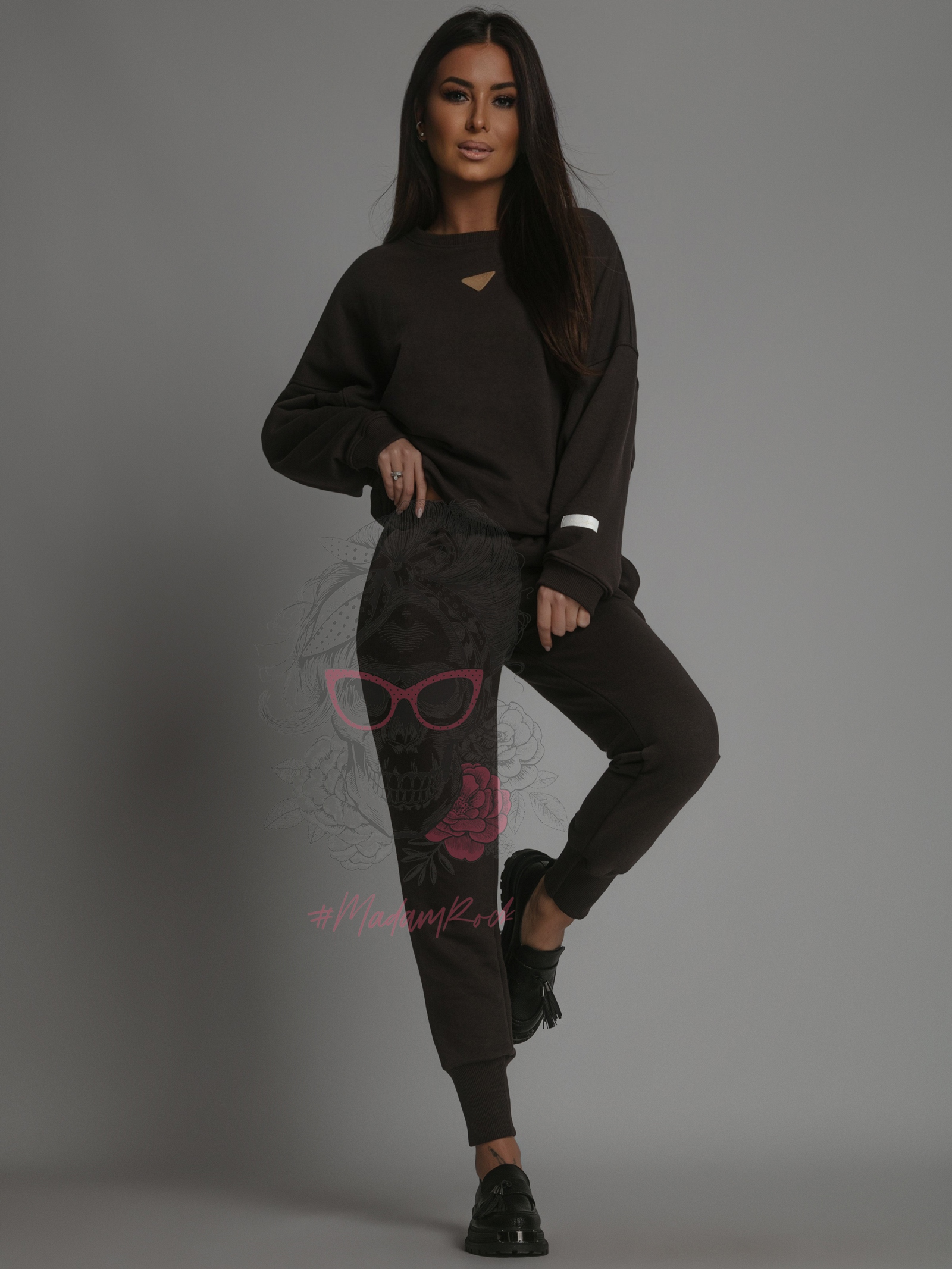 Komplet dresowy Laki Forgo brązowy