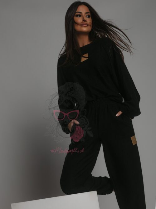 Komplet sweterkowy Cossy czarny