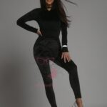 Komplet welurowy Laki Voses czarny