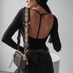 Body z wycięciem Junko Ola Voga czarne