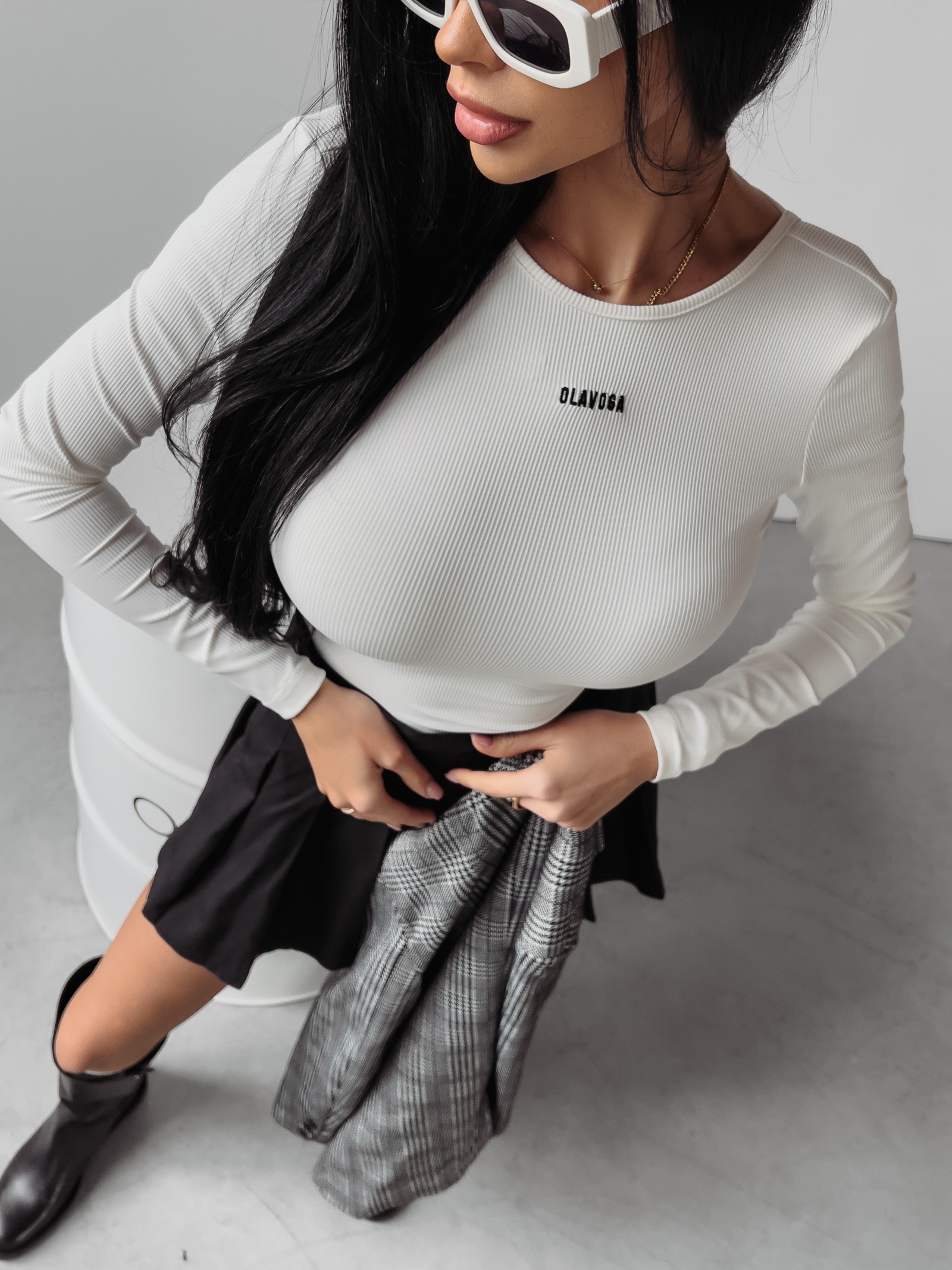 Body z wycięciem Junko Ola Voga ecru Body z wycięciem Junko Ola Voga ecru