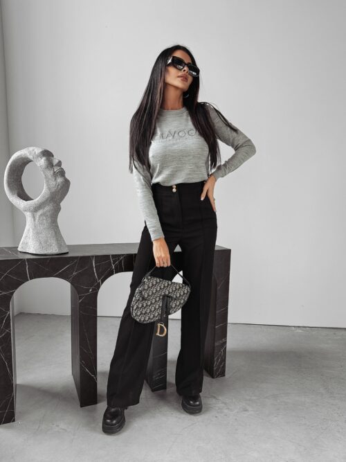 Sweter gładki Cara Ola Voga j.szary