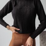 Sweter klasyczny Eveline Ola Voga czarny