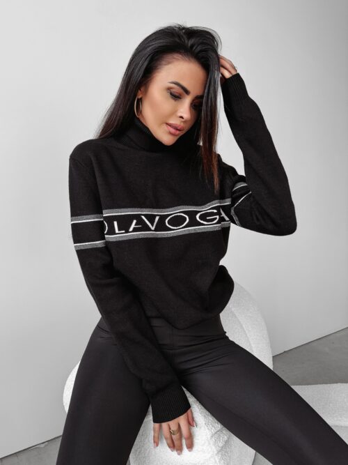 Sweter logowany Georgia Ola Voga czarny