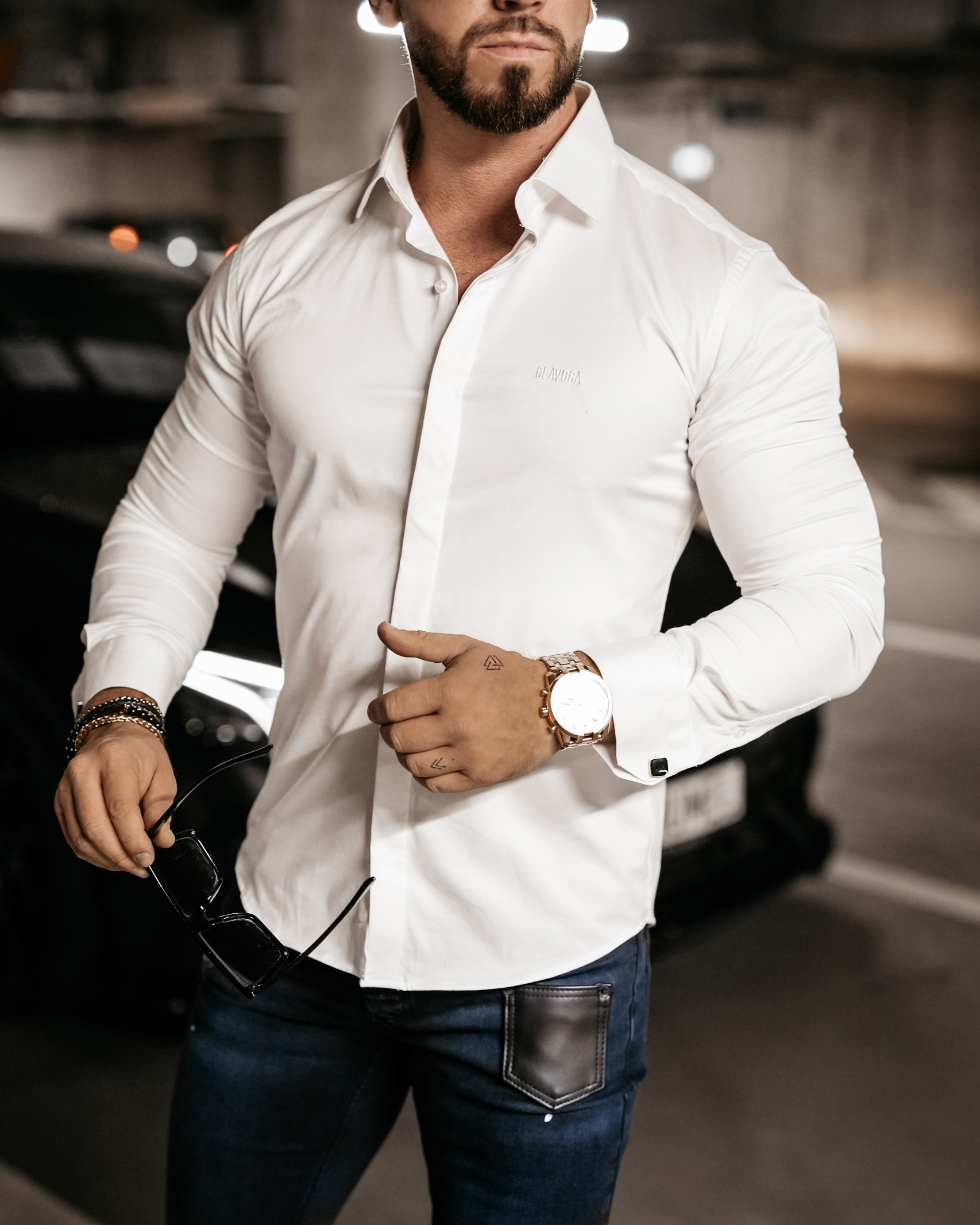 Koszula męska klasyczna Rinko Ola Voga biała Koszula męska klasyczna Rinko Ola Voga biała