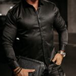 Koszula męska casual Tinley Ola Voga czarna