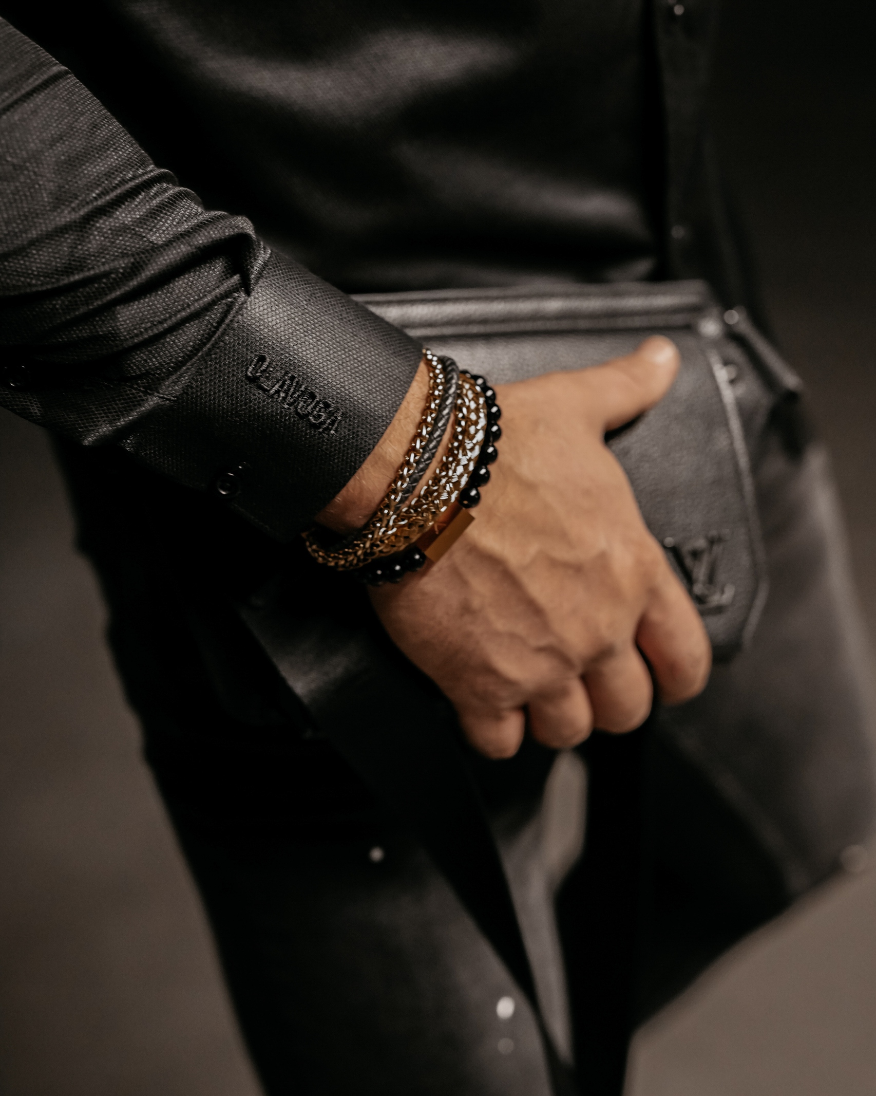 Koszula męska casual Tinley Ola Voga czarna