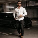 Koszula męska slim fit Rey Ola Voga biała