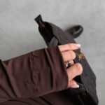 Sukienka midi dopasowana Sisi Ola Voga brązowa