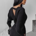 Sukienka sweterkowa Aletta Ola Voga czarna