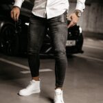 Spodnie męskie jeansowe Clark Ola Voga czarne