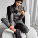 Śniegowce zamszowe Kylie Ola Voga czarne