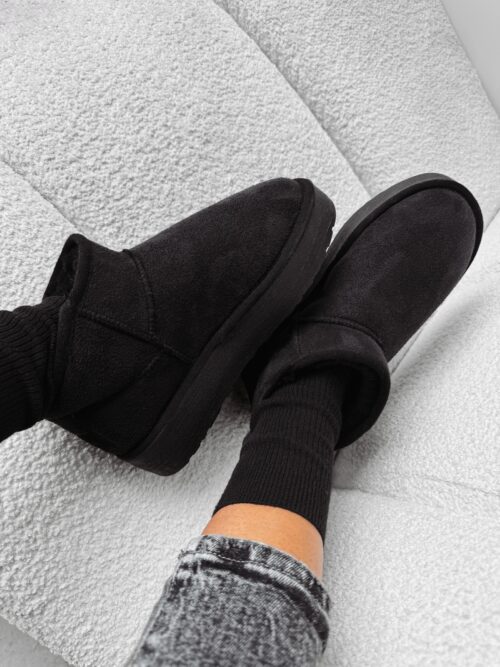 Śniegowce zamszowe Kylie Ola Voga czarne