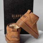 Śniegowce zamszowe Kylie Ola Voga karmelowe