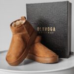 Śniegowce zamszowe Kylie Ola Voga karmelowe