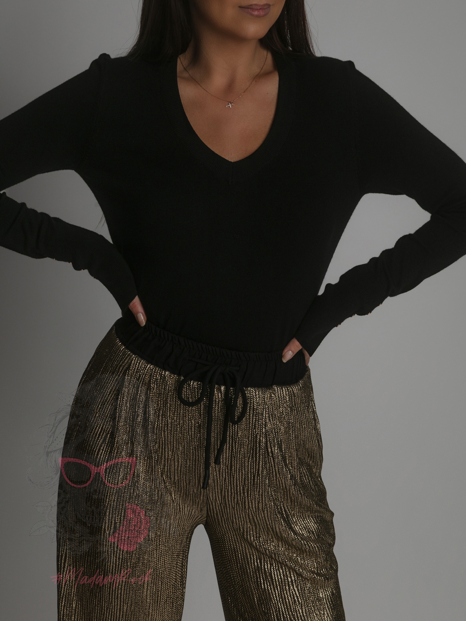 Sweterek cienki Wedo czarny