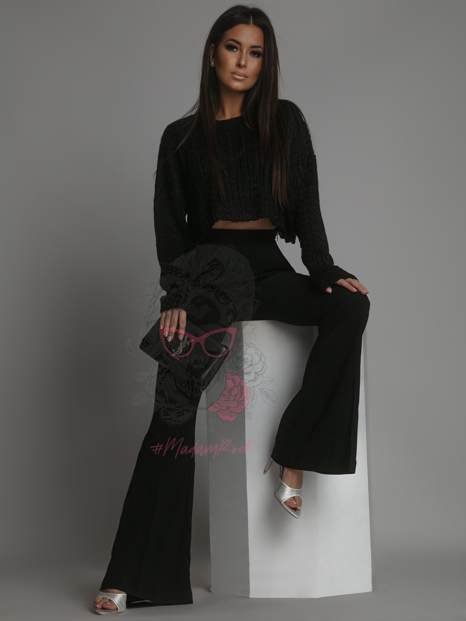 Spodnie eleganckie dzowny Mementis czarne