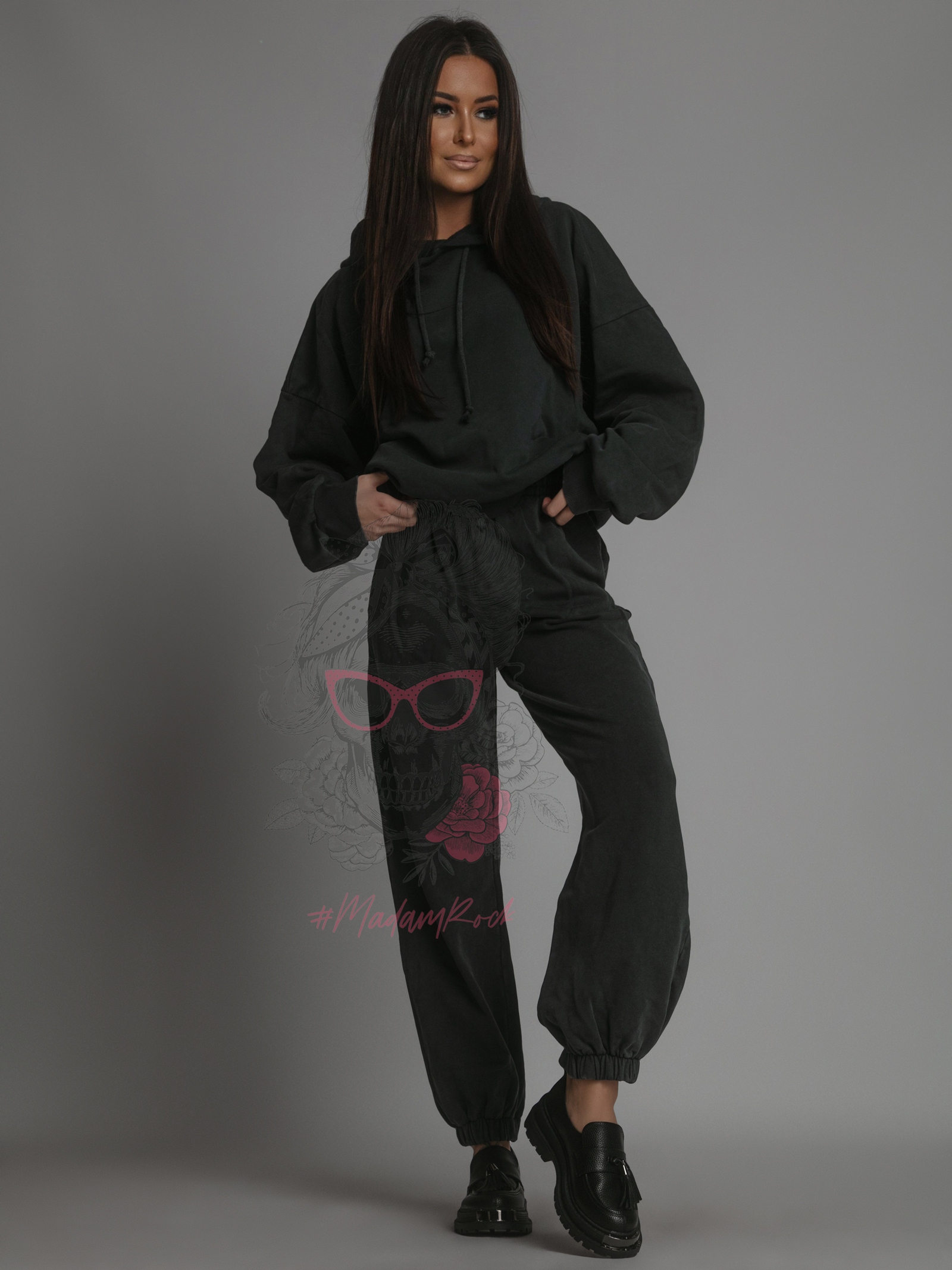 Komplet dresowy Darkin grafitowy