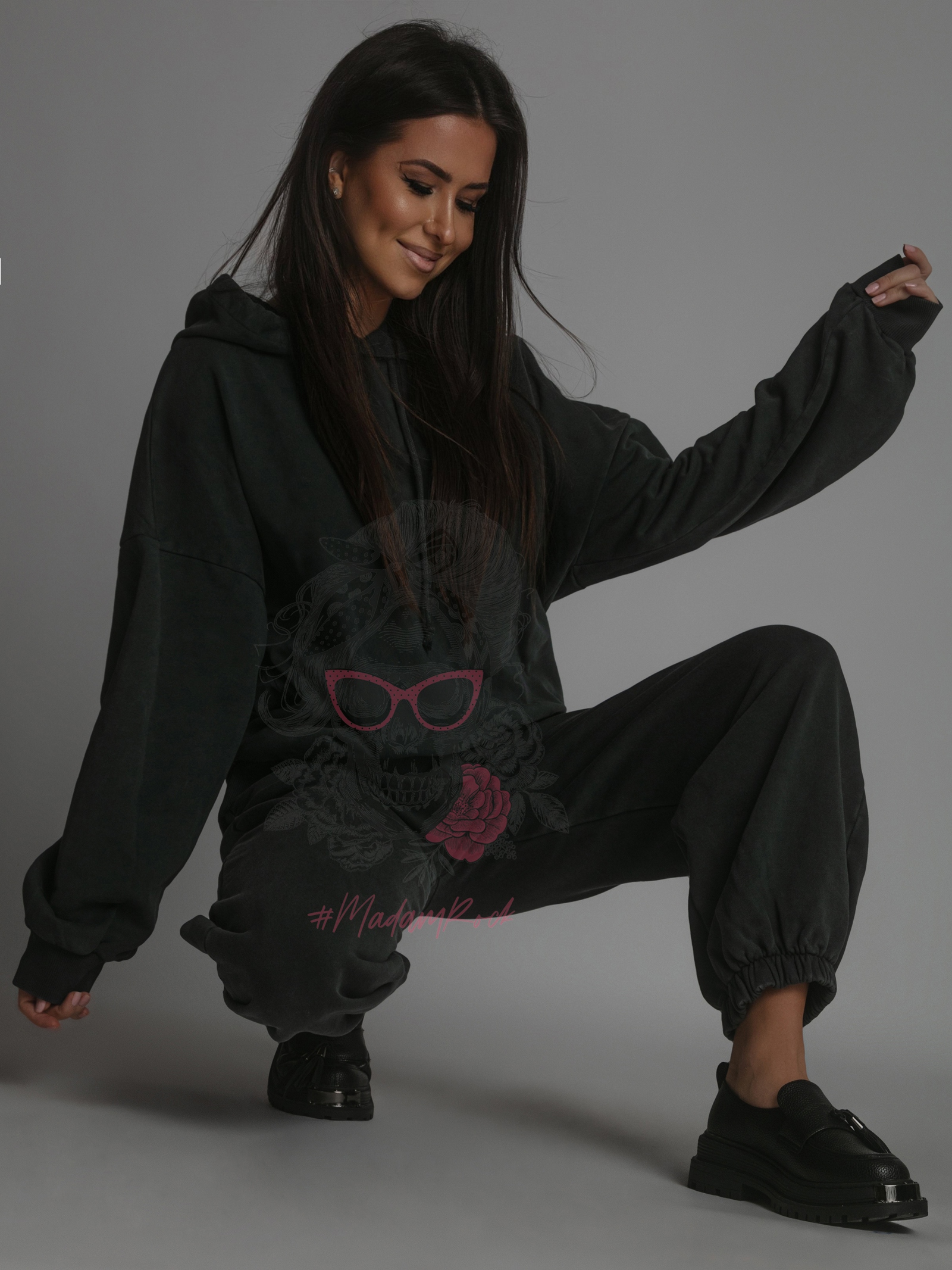 Komplet dresowy Darkin grafitowy