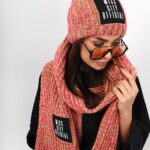 Komplet zimowy- czapka + szalik MC Bofollo fuksja melanż