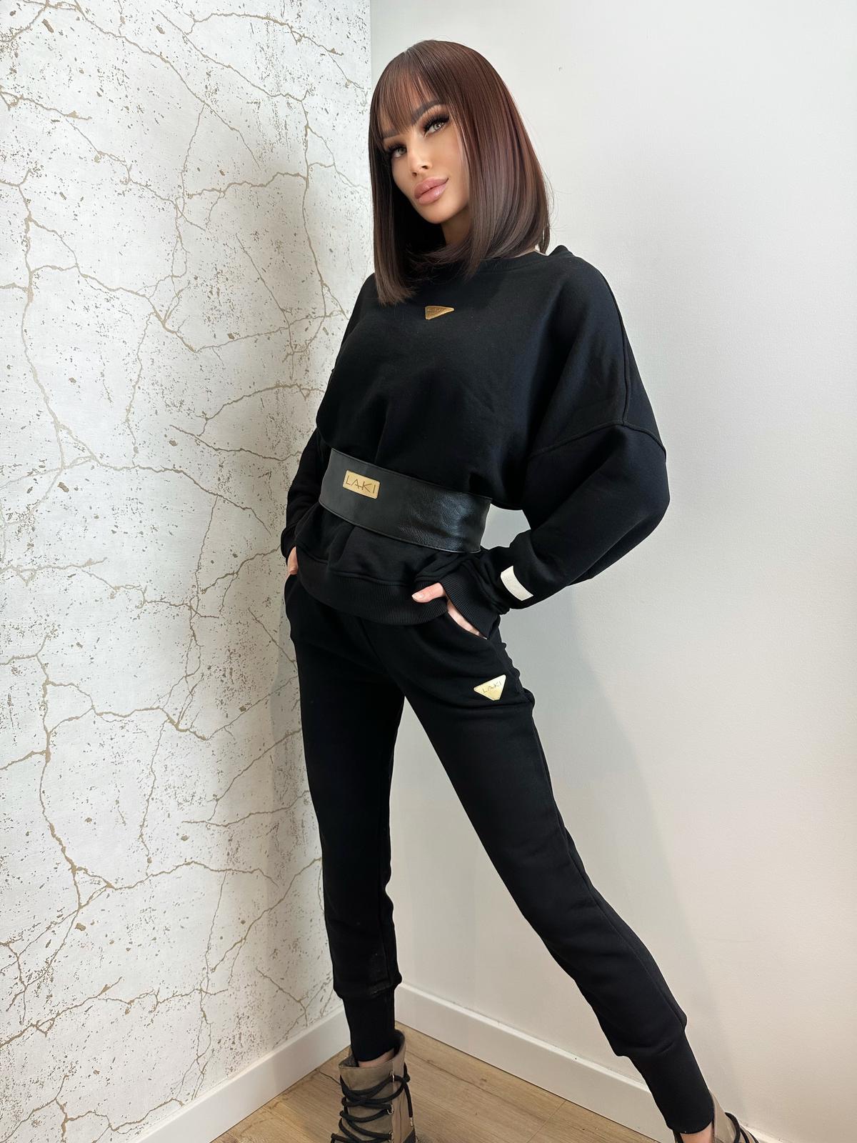 Komplet dresowy Laki Forgo czarny