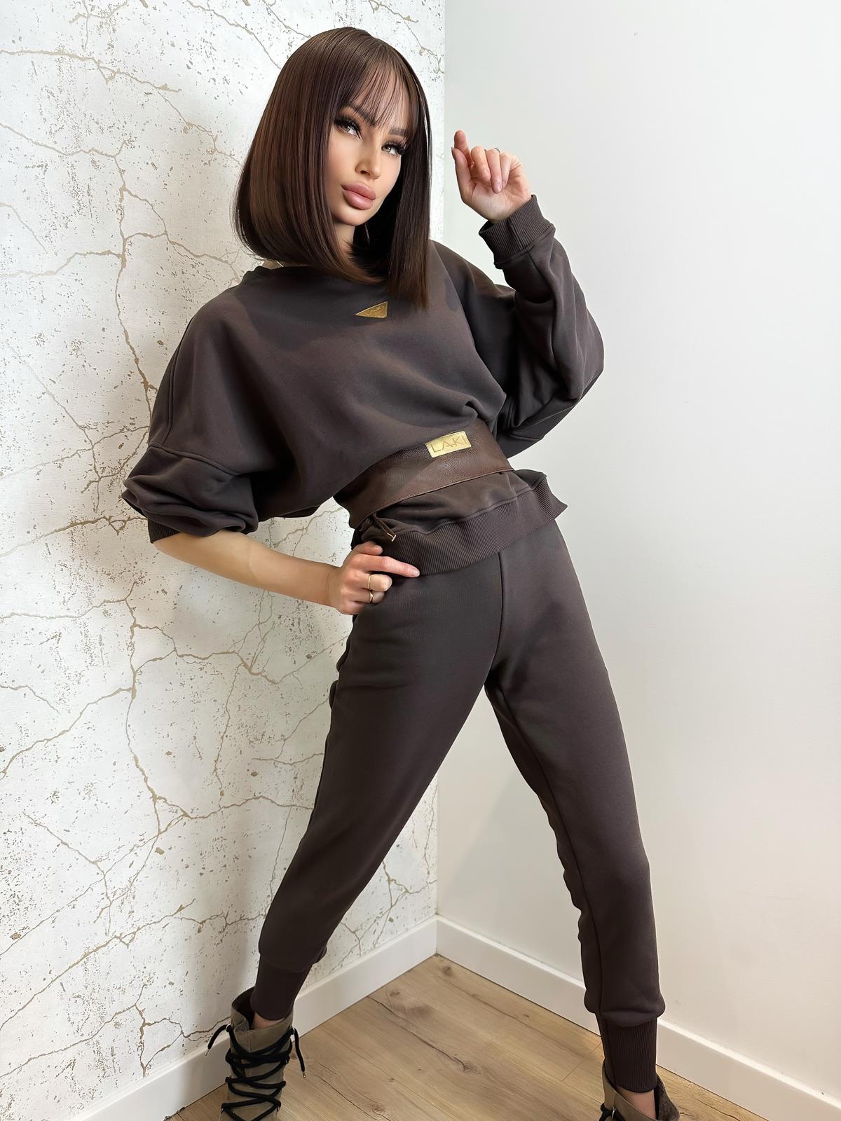 Komplet dresowy Laki Forgo brązowy