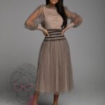 Bluzka tiulowa w kropki NB Graveda II nude