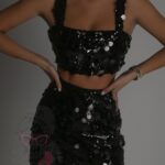 Komplet cekinowy ThisOne czarny