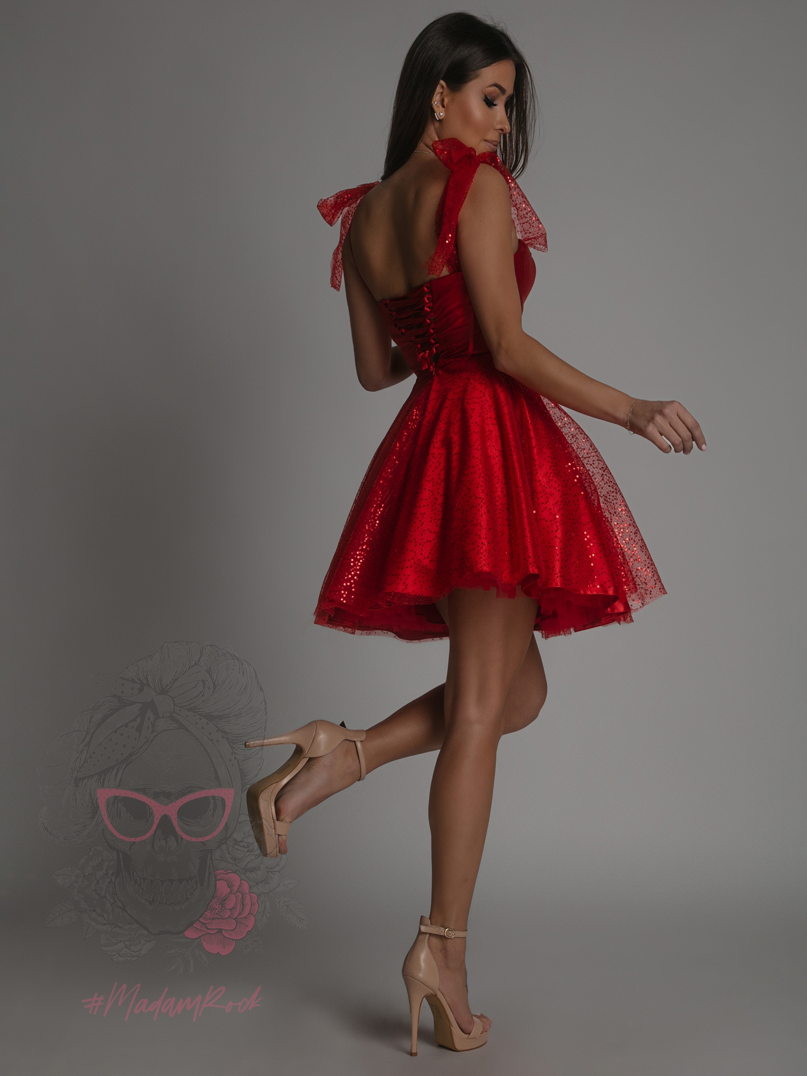 Sukienka exclusive NB Misis czerwona