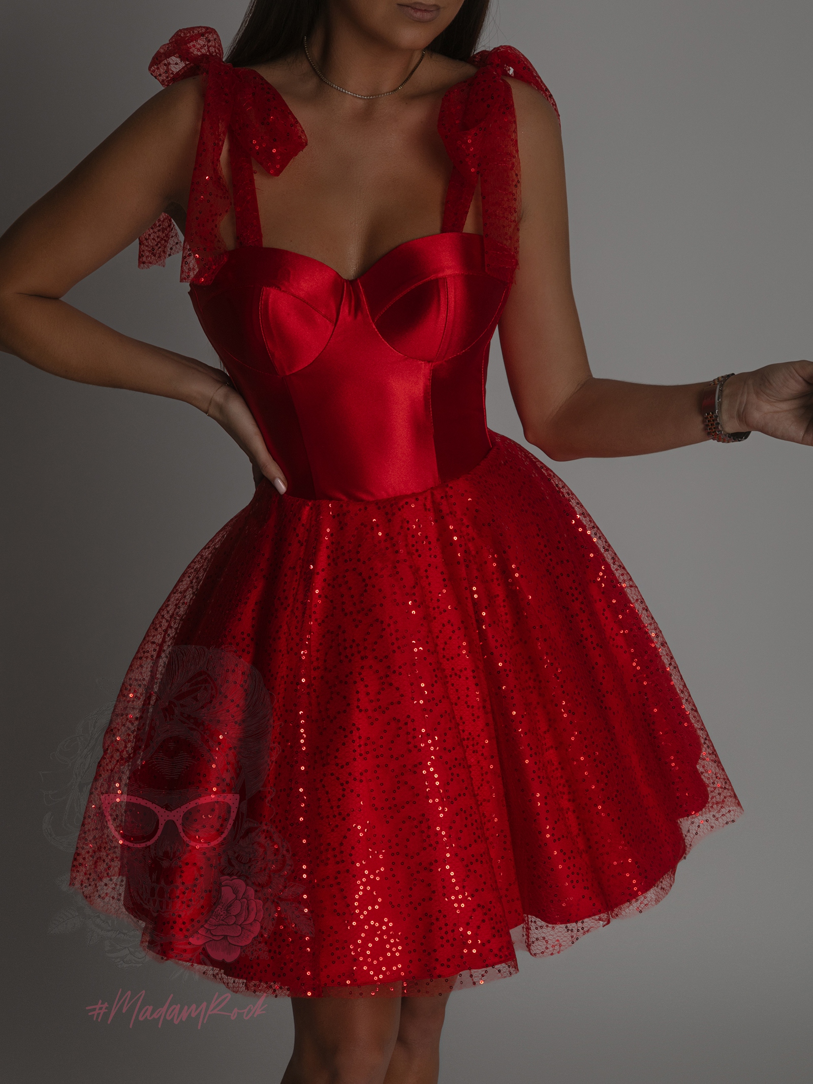 Sukienka exclusive NB Misis czerwona