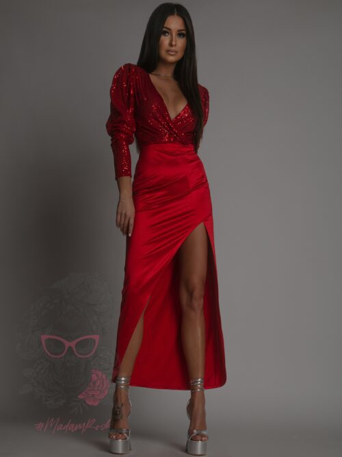 Sukienka midi NB InLovs czerwona