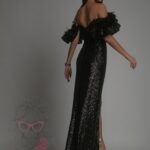 Sukienka maxi cekinowa NB Gisell czarna