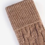 Skarpety damskie ciepłe z wełną brąz melanż