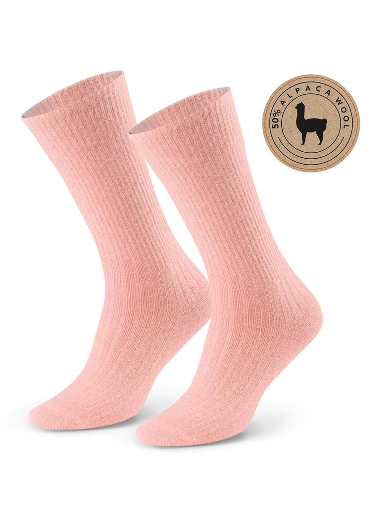 Skarpety wełniane ALPACA brudny róż Skarpety wełniane ALPACA brudny róż