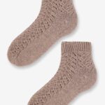 Skarpetki ciepłe bawełniane ręcznie robione cappuccino