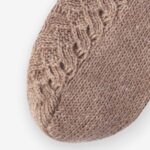 Skarpetki ciepłe bawełniane ręcznie robione cappuccino