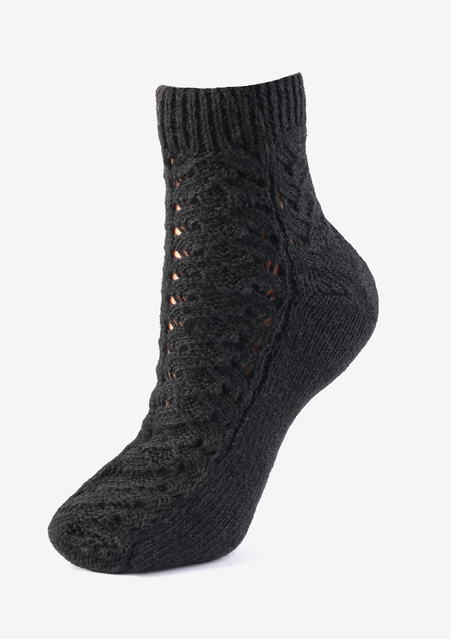 Skarpetki ciepłe bawełniane ręcznie robione czarne