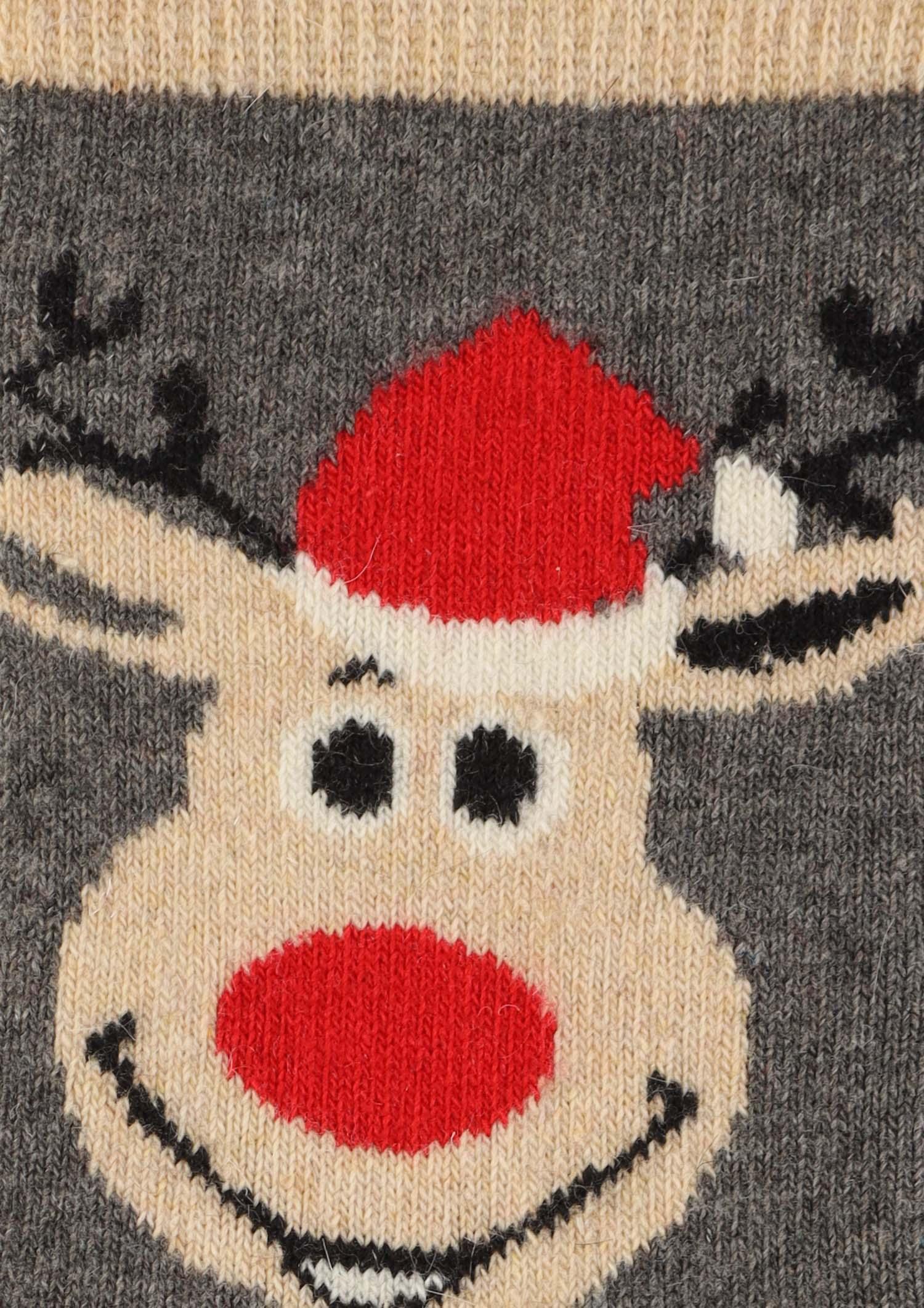 Skarpetki świąteczne XMAS RENIFER szare Skarpetki świąteczne XMAS RENIFER szare