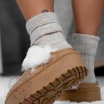 Śniegowce odkryte Madam Gosh karmelowe