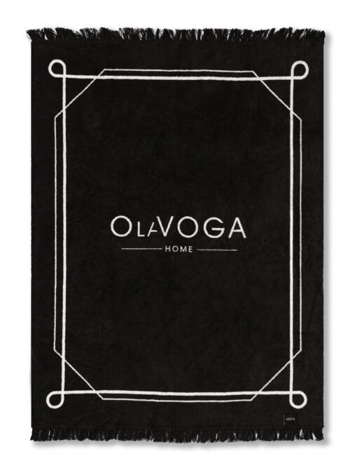 Koc bawełniany Milano Ola Voga czarny 150x200cm