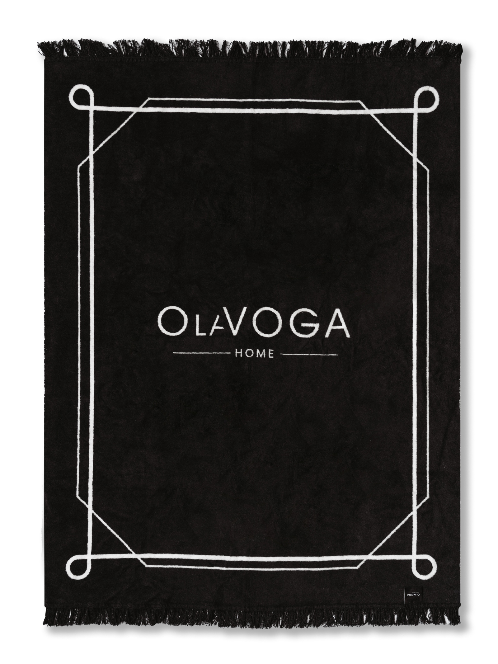 Koc bawełniany Milano Ola Voga czarny 150x200cm