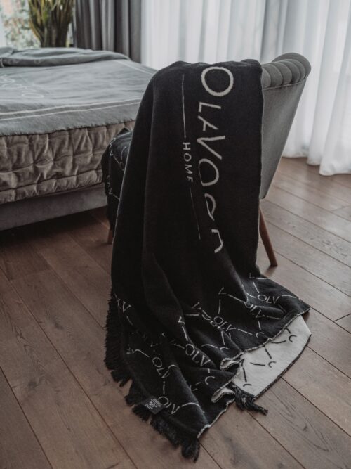 Koc dwustronny Manhattan Ola Voga czarny 150x200cm